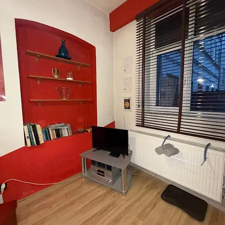 Studio Red And White Apartament Łódź